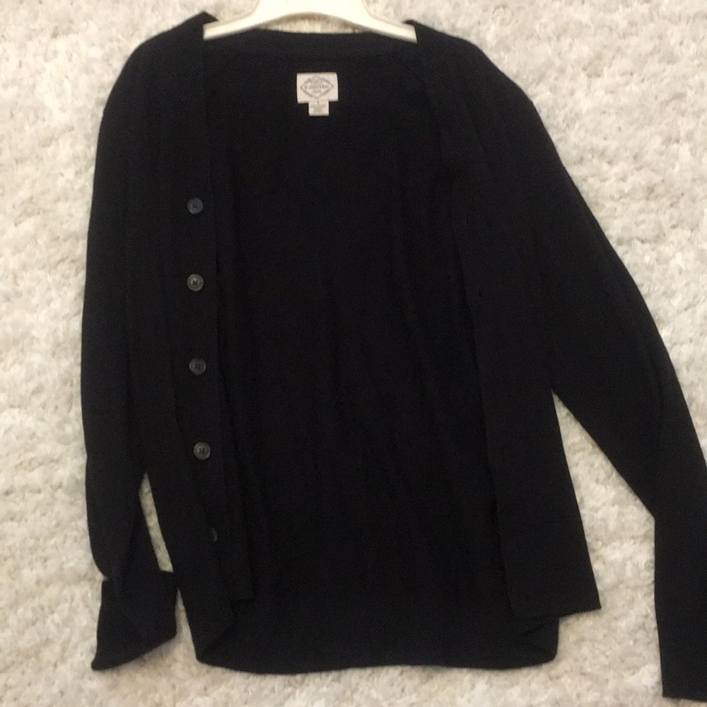 Black Cardigan with Buttons